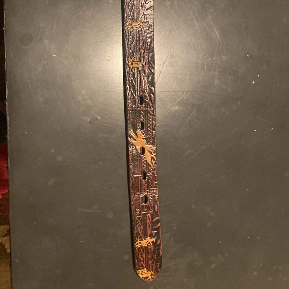 Noon belt leather equestrian